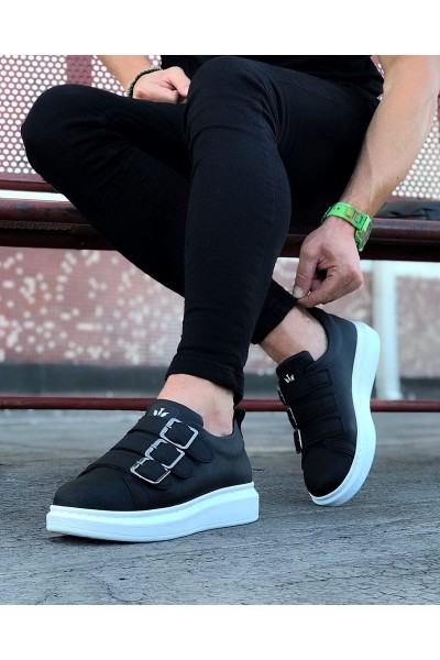 Wagoon WG050 Siyah Tokalı Kalın Taban Erkek Ayakkabı Wagoon WG050 Siyah Tokalı Kalın Taban Erkek Ayakkabı