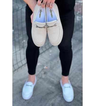 Wagoon WG060 Bej Triko Babet Erkek Casual Ayakkabı Wagoon WG060 Bej Triko Babet Erkek Casual Ayakkabı