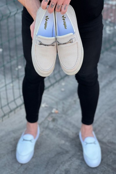 Wagoon WG060 Bej Triko Babet Erkek Casual Ayakkabı Wagoon WG060 Bej Triko Babet Erkek Casual Ayakkabı