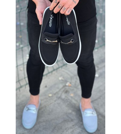 Wagoon WG060 Siyah Triko Babet Erkek Casual Ayakkabı Wagoon WG060 Siyah Triko Babet Erkek Casual Ayakkabı