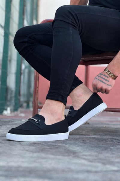 Wagoon WG060 Siyah Triko Babet Erkek Casual Ayakkabı