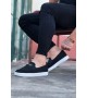 Wagoon WG060 Siyah Triko Babet Erkek Casual Ayakkabı Wagoon WG060 Siyah Triko Babet Erkek Casual Ayakkabı