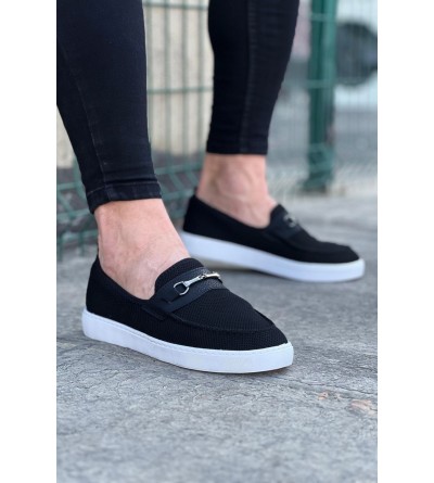 Wagoon WG060 Siyah Triko Babet Erkek Casual Ayakkabı Wagoon WG060 Siyah Triko Babet Erkek Casual Ayakkabı
