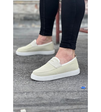 Wagoon WG061 Bej Triko Babet Erkek Casual Ayakkabı