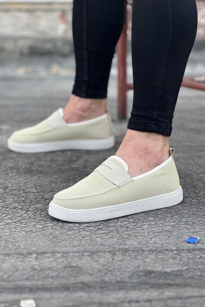 Wagoon WG061 Bej Triko Babet Erkek Casual Ayakkabı Wagoon WG061 Bej Triko Babet Erkek Casual Ayakkabı