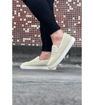 Wagoon WG061 Bej Triko Babet Erkek Casual Ayakkabı