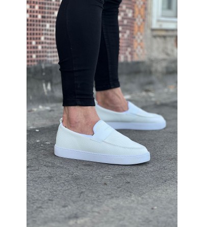 Wagoon WG061 Beyaz Triko Babet Erkek Casual Ayakkabı