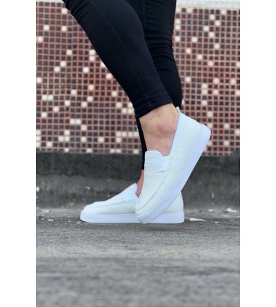 Wagoon WG061 Beyaz Triko Babet Erkek Casual Ayakkabı