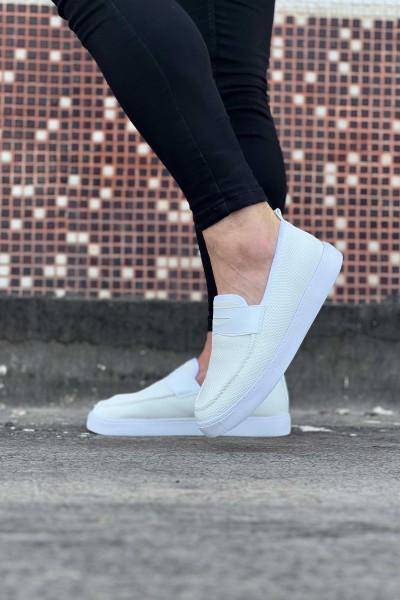 Wagoon WG061 Beyaz Triko Babet Erkek Casual Ayakkabı