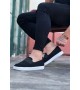 Wagoon WG061 Siyah Triko Babet Erkek Casual Ayakkabı