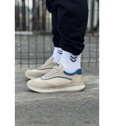 Wagoon WG062 Bej Triko Erkek Spor Ayakkabı