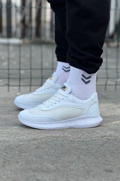 Wagoon WG062 Beyaz Triko Erkek Spor Ayakkabı Wagoon WG062 Beyaz Triko Erkek Spor Ayakkabı