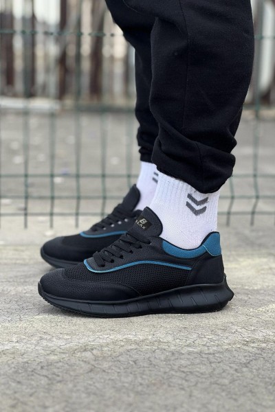 Wagoon WG062 Kömür Mavi Triko Erkek Spor Ayakkabı Wagoon WG062 Kömür Mavi Triko Erkek Spor Ayakkabı