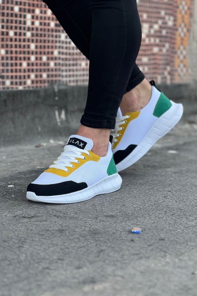 Wagoon WG063 Beyaz Füme Triko Erkek Spor Ayakkabı Wagoon WG063 Beyaz Füme Triko Erkek Spor Ayakkabı