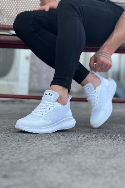 Wagoon WG063 Beyaz Triko Erkek Spor Ayakkabı Wagoon WG063 Beyaz Triko Erkek Spor Ayakkabı