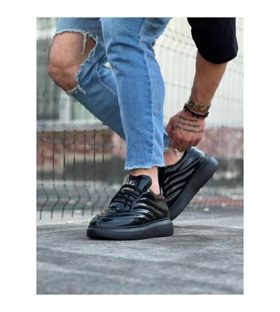 Wagoon WG094 Kömür Rugan Erkek Casual Ayakkabı Wagoon WG094 Kömür Rugan Erkek Casual Ayakkabı