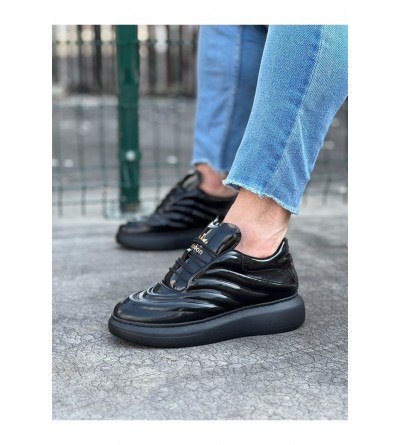 Wagoon WG094 Kömür Rugan Erkek Casual Ayakkabı Wagoon WG094 Kömür Rugan Erkek Casual Ayakkabı