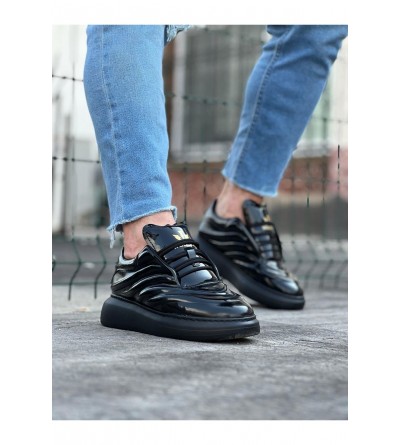 Wagoon WG094 Kömür Rugan Erkek Casual Ayakkabı Wagoon WG094 Kömür Rugan Erkek Casual Ayakkabı