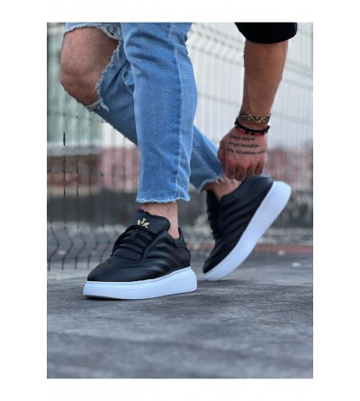 Wagoon WG094 Siyah Cilt Erkek Casual Ayakkabı Wagoon WG094 Siyah Cilt Erkek Casual Ayakkabı