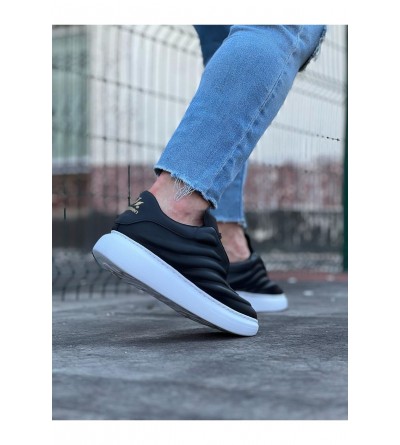 Wagoon WG094 Siyah Cilt Erkek Casual Ayakkabı Wagoon WG094 Siyah Cilt Erkek Casual Ayakkabı