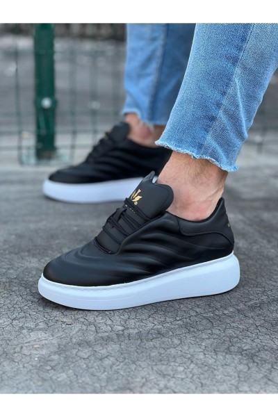 Wagoon WG094 Siyah Cilt Erkek Casual Ayakkabı Wagoon WG094 Siyah Cilt Erkek Casual Ayakkabı