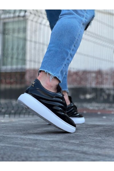 Wagoon WG094 Siyah Rugan Erkek Casual Ayakkabı Wagoon WG094 Siyah Rugan Erkek Casual Ayakkabı