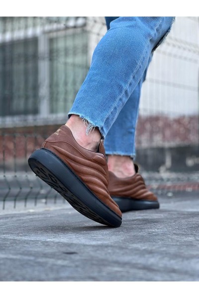 Wagoon WG094 Taba Siyah Erkek Casual Ayakkabı Wagoon WG094 Taba Siyah Erkek Casual Ayakkabı