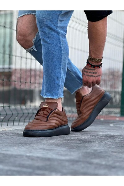 Wagoon WG094 Taba Siyah Erkek Casual Ayakkabı Wagoon WG094 Taba Siyah Erkek Casual Ayakkabı