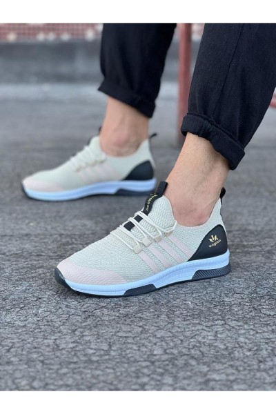 Wagoon WG103 Bej Triko Erkek Spor Ayakkabı Wagoon WG103 Bej Triko Erkek Spor Ayakkabı