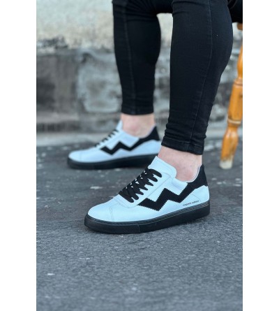 Wagoon WG160 Beyaz Siyah Erkek Casual Ayakkabı