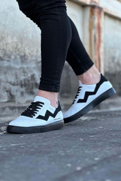 Wagoon WG160 Beyaz Siyah Erkek Casual Ayakkabı Wagoon WG160 Beyaz Siyah Erkek Casual Ayakkabı