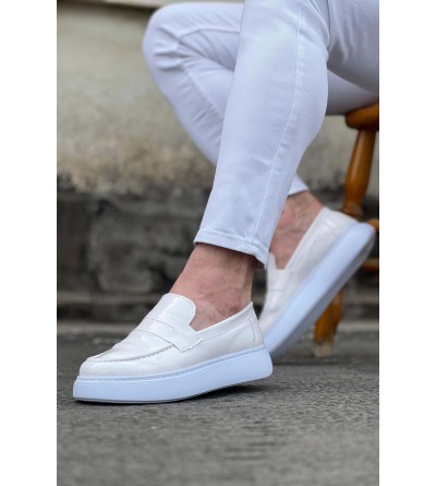 Wagoon WG161 Beyaz Rugan Erkek Casual Ayakkabı