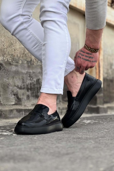 Wagoon WG161 Kömür Rugan Erkek Casual Ayakkabı Wagoon WG161 Kömür Rugan Erkek Casual Ayakkabı