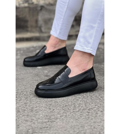 Wagoon WG161 Kömür Rugan Erkek Casual Ayakkabı