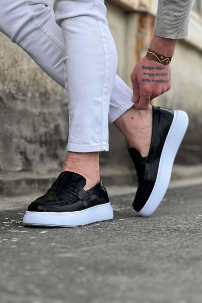 Wagoon WG161 Siyah Rugan Erkek Casual Ayakkabı Wagoon WG161 Siyah Rugan Erkek Casual Ayakkabı