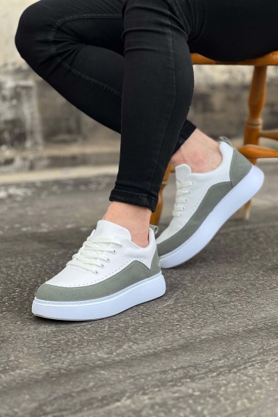 Wagoon WG162 Beyaz Gri Ortopedik Taban Erkek Casual Ayakkabı Wagoon WG162 Beyaz Gri Ortopedik Taban Erkek Casual Ayakkabı