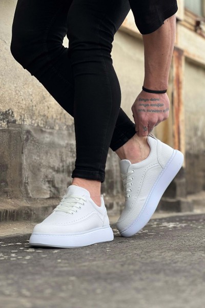 Wagoon WG162 Beyaz Ortopedik Taban Erkek Casual Ayakkabı Wagoon WG162 Beyaz Ortopedik Taban Erkek Casual Ayakkabı