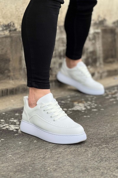 Wagoon WG162 Beyaz Ortopedik Taban Erkek Casual Ayakkabı Wagoon WG162 Beyaz Ortopedik Taban Erkek Casual Ayakkabı