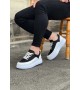 Wagoon WG162 Beyaz Siyah Ortopedik Taban Erkek Casual Ayakkabı Wagoon WG162 Beyaz Siyah Ortopedik Taban Erkek Casual Ayakkabı