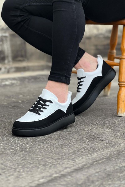 Wagoon WG162 Kömür Beyaz Ortopedik Taban Erkek Casual Ayakkabı Wagoon WG162 Kömür Beyaz Ortopedik Taban Erkek Casual Ayakkabı