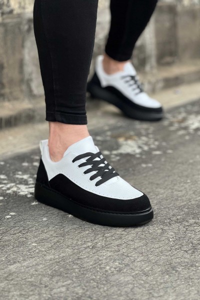 Wagoon WG162 Kömür Beyaz Ortopedik Taban Erkek Casual Ayakkabı Wagoon WG162 Kömür Beyaz Ortopedik Taban Erkek Casual Ayakkabı