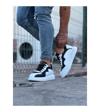 Wagoon WG301 Beyaz Siyah Erkek Casual Ayakkabı Wagoon WG301 Beyaz Siyah Erkek Casual Ayakkabı