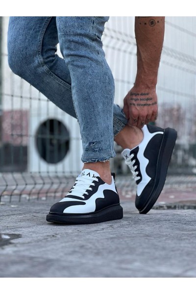 Wagoon WG301 Kömür Beyaz Erkek Casual Ayakkabı Wagoon WG301 Kömür Beyaz Erkek Casual Ayakkabı