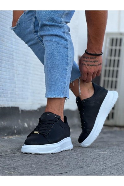 Wagoon WG501 Siyah Erkek Yüksek Taban Ayakkabı Wagoon WG501 Siyah Erkek Yüksek Taban Ayakkabı