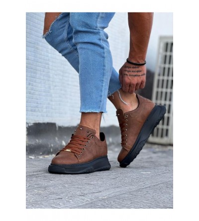 Wagoon WG501 Taba Siyah Erkek Yüksek Taban Ayakkabı Wagoon WG501 Taba Siyah Erkek Yüksek Taban Ayakkabı