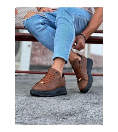 Wagoon WG501 Taba Siyah Erkek Yüksek Taban Ayakkabı Wagoon WG501 Taba Siyah Erkek Yüksek Taban Ayakkabı