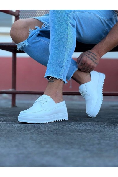 Wagoon WG506 Beyaz Erkek Saraclı Casual Ayakkabı Wagoon WG506 Beyaz Erkek Saraclı Casual Ayakkabı