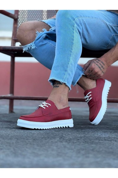 Wagoon WG506 Kırmızı Erkek Saraclı Casual Ayakkabı Wagoon WG506 Kırmızı Erkek Saraclı Casual Ayakkabı