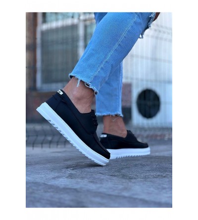 Wagoon WG506 Siyah Erkek Saraclı Casual Ayakkabı