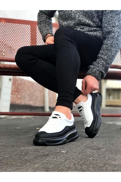 Wagoon WG507 Kömür Beyaz Erkek Ayakkabı Wagoon WG507 Kömür Beyaz Erkek Ayakkabı